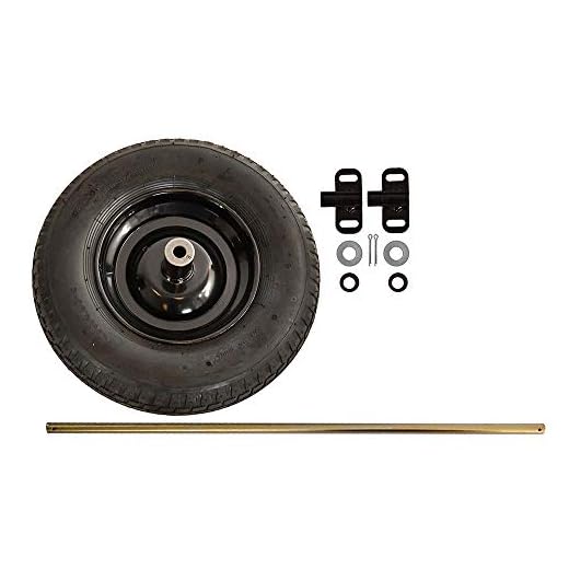 True Temper TWKT Wheelbarrow Two Wheel Conversion Kit,Black