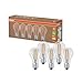 Produktbild Osram Hocheffiziente LED Lampen mit Energieeffizienz Klasse A, Vorteilspack mit 5 Leuchtmittel, ersetzt herkömmliche 60W Glühbirnen, warmweiß(2700K), E27, Filament Glas, Klar