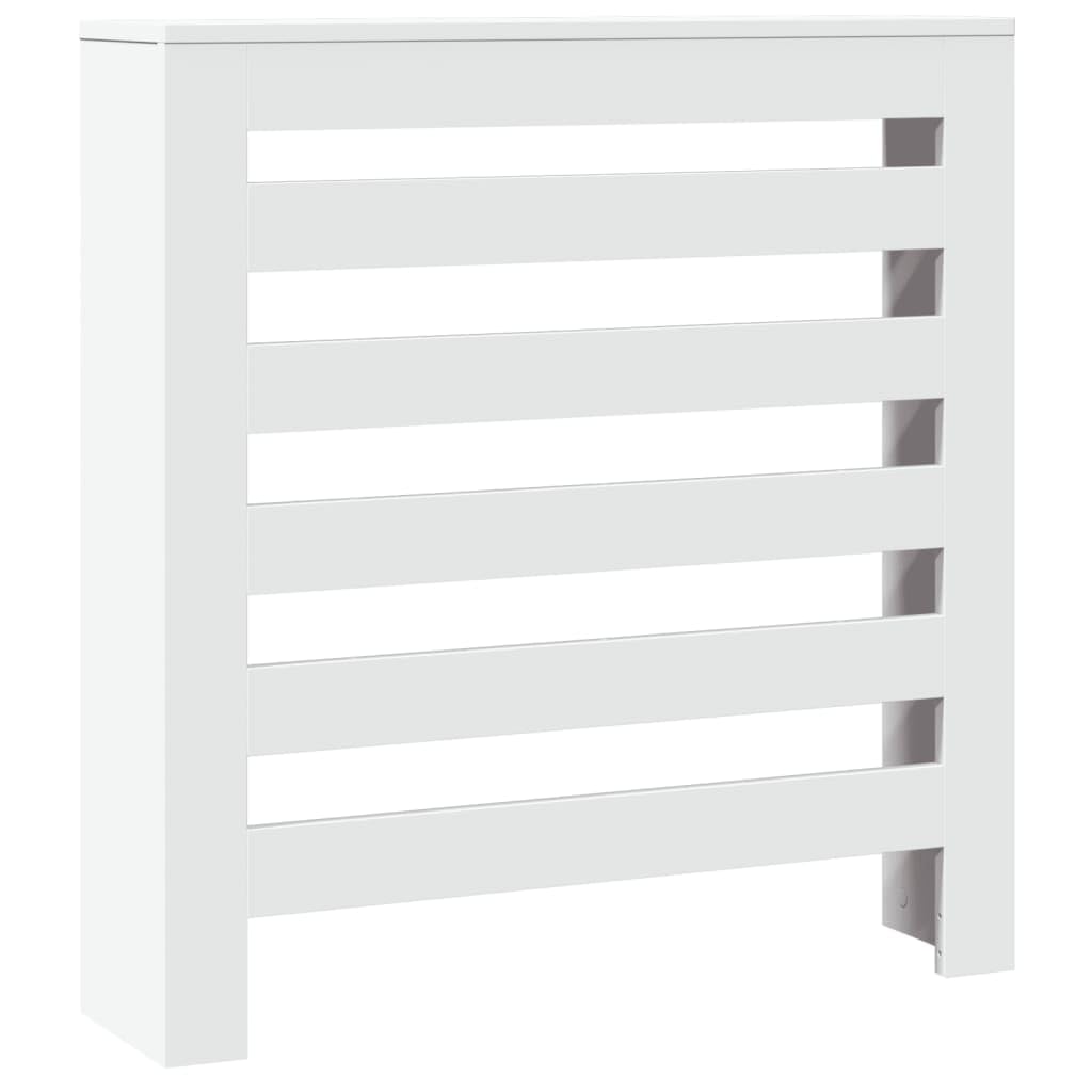 vidaXL Cubierta de radiador Madera de ingeniería Blanco 78x20x82 cm, Tapa de radiador, Cubierta Alta del radiador, Tapa de la válvula del radiador