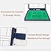 jwfxiaodige Tennis Coach Board Clipboard, Premium Tactical Double-Sided Coach Marker Board, with Full & Half Court Tennis Dry Erase Marker Board, Tennis Coaching Board, with 2 Whiteboard Pens