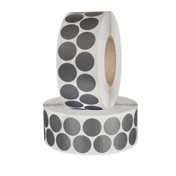 Points adhésifs en tissu 30mm Mashpaper rond 4000 pièces gris argenté R135K02C