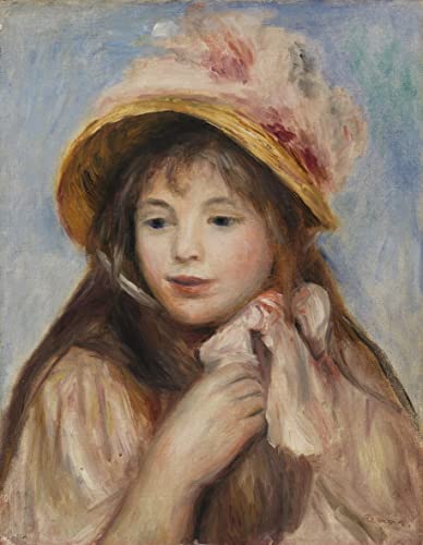 Affiche Renoir la jeune fille au bonnet rose insuffle la poésie de l'impressionnisme