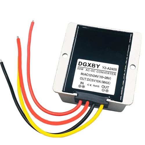 AC12V24V - DC5V 5A 6A 8A 10A �p���[���M�����[�^�R���o�[�^�[ AC10-28V - 5V �Ď��J�����p���ʋ���(AC12V24V~DC5V 10A)
