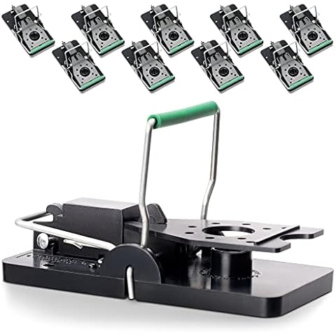 GARDIGO® Mausefalle - 10 Stück I Schlagfalle für Mäuse zur Mäusebekämpfung I Wiederverwendbar, Hygienisch I Stabile Falle aus Kunststoff I Schmal gehalten für enge Zwischenräume I Mouse Trap Cover