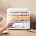 Food Dryer Machine for Home with 5 Trays, Candy Dryer with Smart Timer & Temp Control, Dried Snack Maker for Fruit, Meat & Veggies Storage(White)