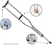 Cornucopia Brands Replacement Crutch Parts Set, Comfortable Gray Rubber Pads Underarm Cushions, Hand Grips, and Feet Caps, Fits Standard Aluminum Crutches
