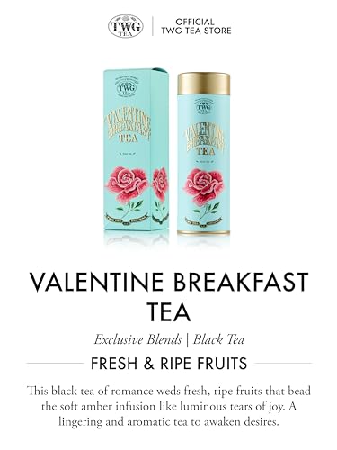 Image of TWG Tea | Valentine Breakfast Tea | Black Tea | Sugar Pearls & Berries | Haute Couture Tin, 100g | Gift Set