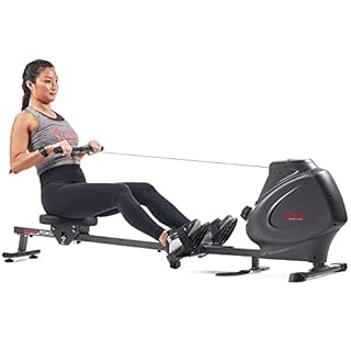 Sunny Health & Fitness Premium Magnetic Rowing Machine Interactive Rower with Optional Exclusive SunnyFit® App and Smart Bluetooth Connectivity - ‎SF-RW5941SMART