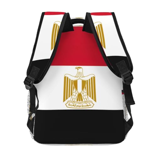 Sac à dos résistant à l'eau drapeau égypte à multiples poches - 4