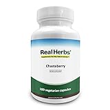 Real Herbs Vitex Chasteberry 500mg - Natural Remedy for relieving Premenstrual Syndrome (PMS) and Menopause - Also known as Agnus Castus - Regulates Mood - 100 Vegetarian Capsules - Gluten Free