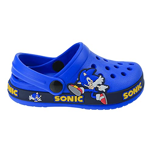 Cartoon Kids Garden Shoes Toddler Clogs Sandals, Slip On Water Shoes For Boys, Children Beach Slipper 11 Little Kid Blue #TOP2