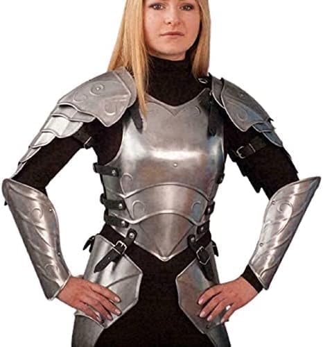 Female Full Suit Fantasy Armor Costume for Halloween – Wearable for Women with Detailed Design