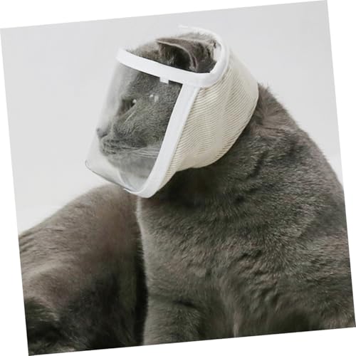 Ojos de gato transpirable accesorio transparente antimordeduras para viaje 7