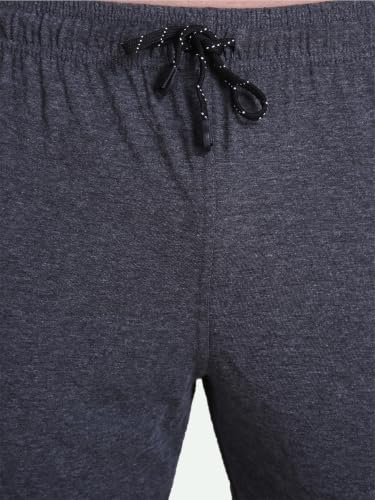 Image of T.T. Cotton Blend Shorts for Men | Regular Fit | Elasticated & Zipper | 2 Sided Pockets & 1 Back Pocket | Solid | Above Knee Length Bermuda Short | Ideal for Casual Outings