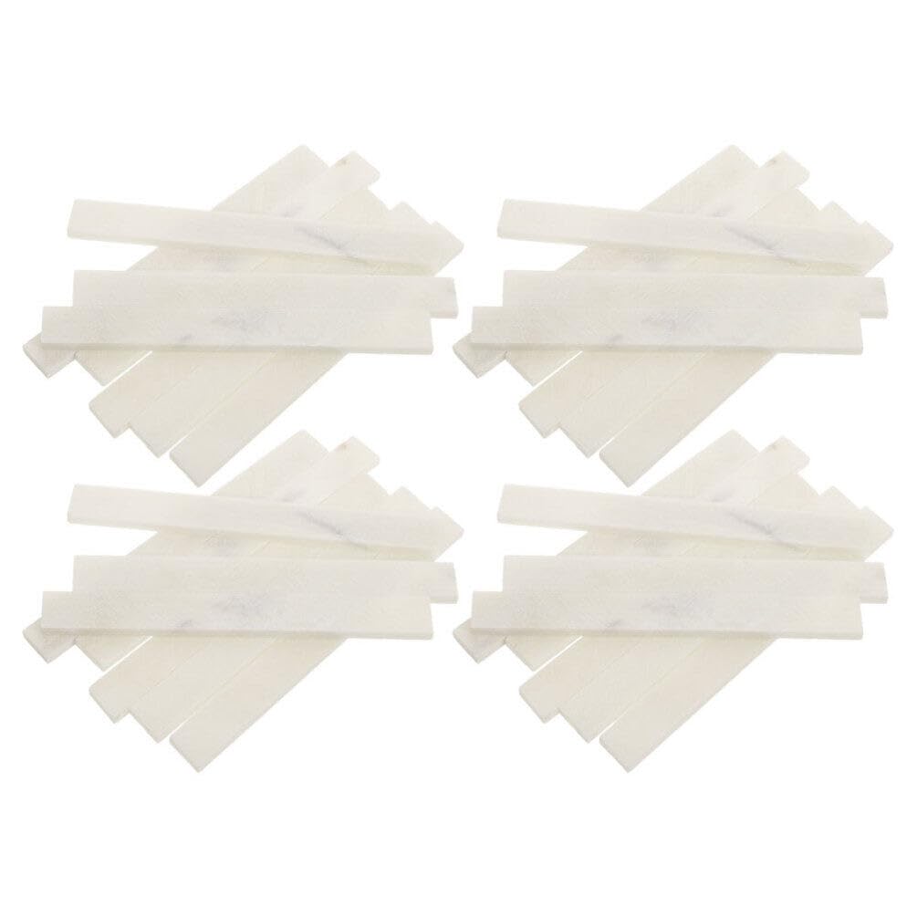 Artibetter 36pièces Crayon Stéatite Naturelle Blanc Stylo Plat Stéatite pour Marquage sur Tôles Acier Outil de Soudage Professionnel