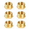 YEAUPE PRO mässing reducerare del G1/2 tum till G3/8 tum (AG Ø20 mm x IG Ø 13,5 mm), minskning gängmontering G1/2 tum yttre gänga x G3/8 tum invändig gänga, med PTFE tätningstejp, 6 stycken #2