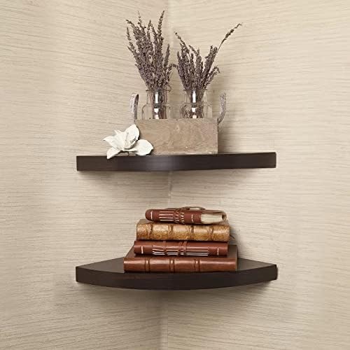 PREDELLA Wood Corner/Wall Shelf/Wall Rack/Wall Hanging/Wall Decor/Set of 2 Shelf (Brown) (B0CFWWGRX7) Amazon Price History, Amazon Price Tracker