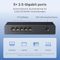 UGREEN 2.5G LAN Switch mit 5X 2.5G Ports, Unmanaged Netzwerk Switch – Ansicht 3