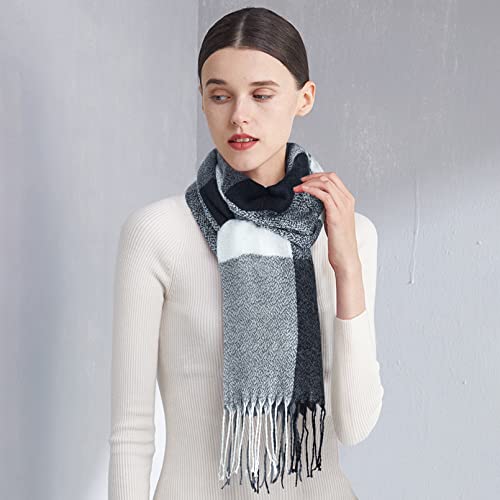 Image of Loritta Winter Scarf for Women, Long Plaid Shawl Wraps Scarves Gifts