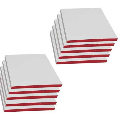 Lot de 500 feuilles de tampons mélangeurs dentaires jetables à double face, à base de caoutchouc et de silicate (petit)