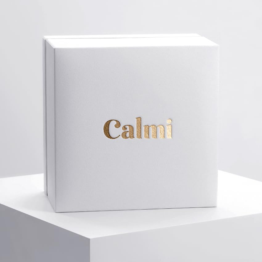 CALMI - Magnetic Wellness Ring 18K Gold Plated with Adjustable Stainless Steel Design | Wearable Magnetic Field Accessory for General Wellbeing | Unisex (Silver)