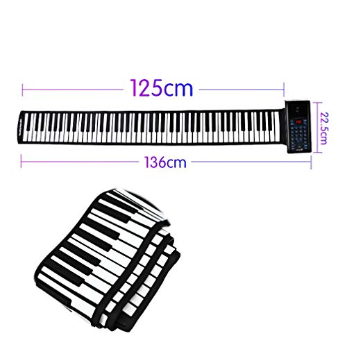 XMZWD Piano Roll Up Pliable, Débutant Hand Roll Piano 88 Clavier Épaississement Version Professionnelle Portable… - Les Beatles, Paul McCartney, John Lennon, RIngo Starr, George Harrison XMZWD Piano Roll Up Pliable, Débutant Hand Roll Piano 88 Clavier Épaississement Version Professionnelle Portable… – Image 3