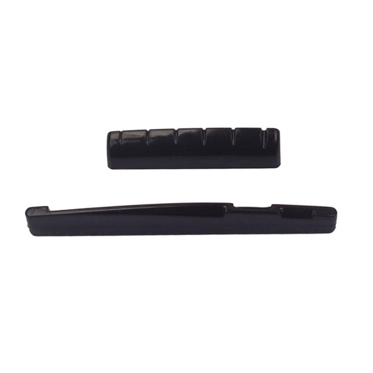 ERINGOGO Guitar Saddle and Nut Kit Plastic Replacement Bridge Saddle Nut Spring Winder for Acoustic and Electric Guitars Durable Black Guitar Accessory for Enhanced Sound