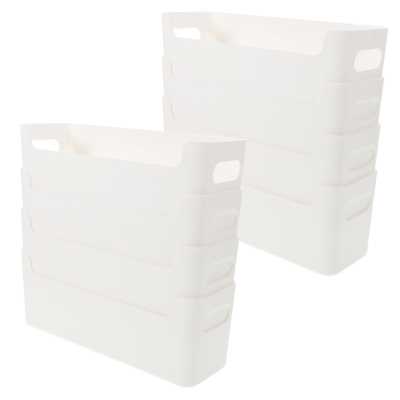 Contenitori Organizer Cucina in Plastica Bianca 8 Pezzi | Cassetto e Armadio, Divisori per Cucina, Pratici e Versatili, Ottimizzano lo Spazio