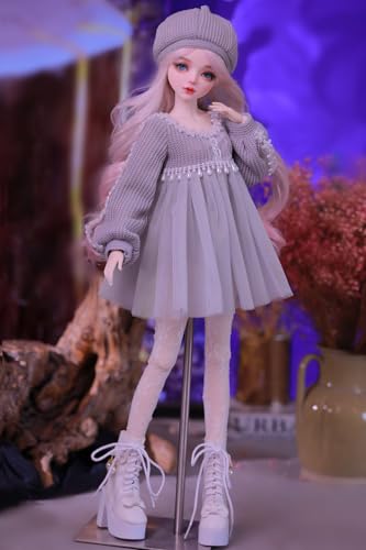 Muñeca BJD pintada a mano 56 cm con articulaciones movibles miniatura 4