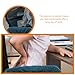 TOGEVAL 4pcs Desk Chair Armrest Elastic Handle Protectors for Home Office Ergonomic Design Removable Washable Elegant Colors Lake Comfortable Touch Easy Care
