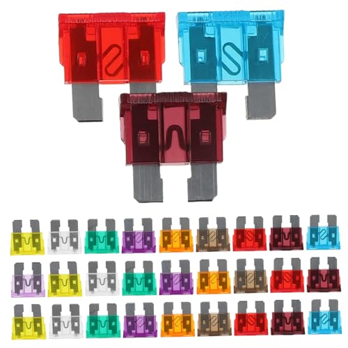 Kit de fusibles automotrices MAGICLULU, 50 piezas, diseño compacto, materiales zinc y policarbonato, para auto, RV y motorhome miniatura 1