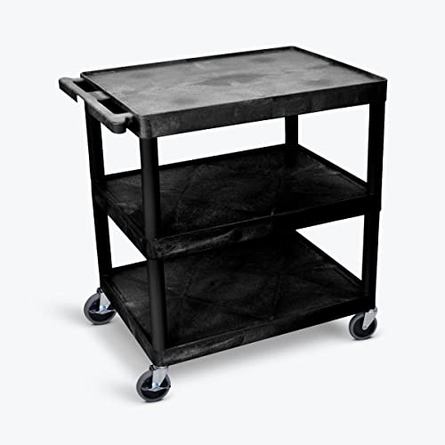 Luxor Molded Plastic Utility Cart — HE40-B Shelves Structural Luxor Molded Plastic Utility Cart — HE40-B Shelves Structural