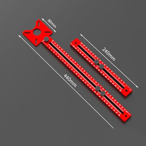 Base de support de rainure de fraisage en alliage d'aluminium rouge