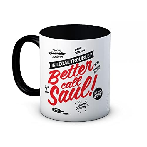 Better Call Saul Breaking Bad - Taza de café de cerámica (negro)