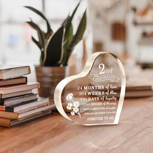 Image of Acrylic plaque gifts (2nd Anniversary)
