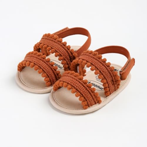 Image of Infant Baby Boys Girls Summer Sandals Party Wedding Dress Flats Shoes Newborn Crib Shoes First Walkers Prewalkers 0-18 Months