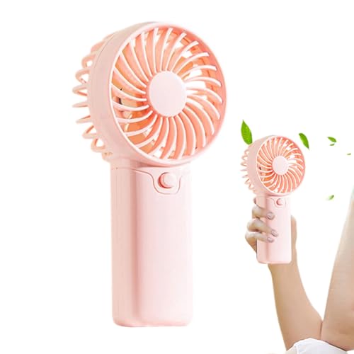 Ventilador Portátil de Mano - Ventilador Eléctrico de Mano | Enfriador Operado A Pilas Con Velocidad Ajustable Para Exteriores Hogar Deporte Camping Festival Playa Senderismo Picnic Patio Dormitorio