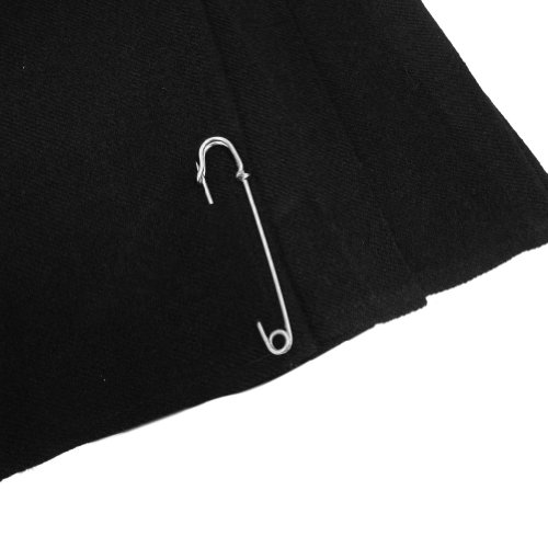 Womens Black 23 inch Plaid Kilt Skirt Size US 64