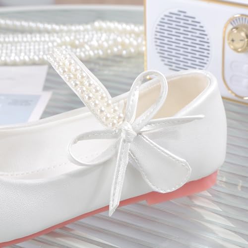 Girls Dress Shoes Princess Toddler Mary Jane - Ballet Flats for Toddler Little Kid Party Wedding3