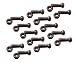14 - Plow Bolt & Nut for Blades/Cutting Edge, 5/8-11x2 1/4 - Grade 8, Dome Head