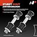 A-Premium 2 x Front or Rear Sway Bar Links Stabilizer Bar Links, Compatible with Mitsubishi Mirage 97-02 & 14-15 & 17-19, Lancer 02-07, Infiniti J30 93-97, Q45 90-01, Nissan 240SX 89-98, 300ZX 90-96