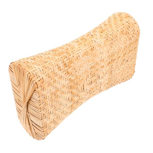 UPKOCH Vietnamese Style Rattan Hollow Pillow Washable Sweat-Absorbing Neck Cushion for Steam Room Sauna Spa Breathable Headrest for Comfort and Relaxation