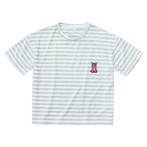 小牧市のアーティスト奥山優さんのTシャツ大人用(フレンチブルドッグ) 小牧市制70周年記念 Tシャツ