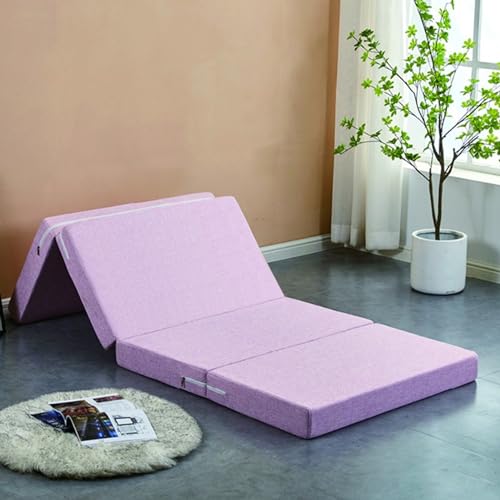 Colchoneta de dormir plegable portátil, colchón lavable para viajes, camping, sala de estar, dormitorio, sofá, cama de invitados versátil en una caja