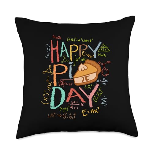 InGENIUS Pi Day Shirts & Gifts Happy Pi Day 3.14 Mathematics Teacher Math Lover Gift Throw Pillow, 18x18, Multicolor