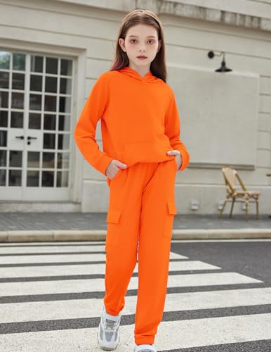 Image of Arshiner 2 Pieces Girls Outfits Fall Sweatsuits Sweatshirts and Sweatpants