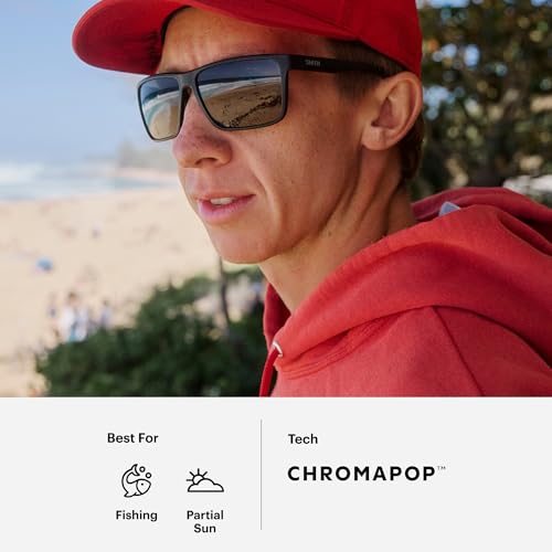 Image of SMITH Riptide Sunglasses with ChromaPop Polarized Lenses - Performance Eyewear for Beach, Fishing, Hiking