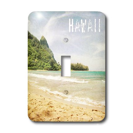 Interrupteur baïonnette Kauai Hawaii deco plage tropicale multicolore 3dRose - 3