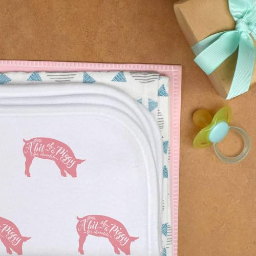 Azeeda 'Piggy for Chocolate' Baby Burp/Wash Cloth (BC00030827)3
