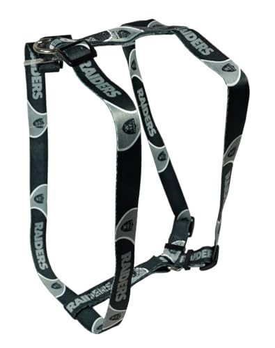 Las Vegas Football Raiders Extra Small XS 5/8 Inch Wide Adjustable Dog Harness 8